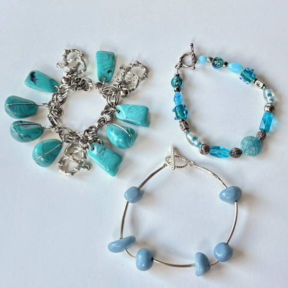 Set of 3 Beaded Bracelets, 8 and 9 inch - Picture 3 of 11